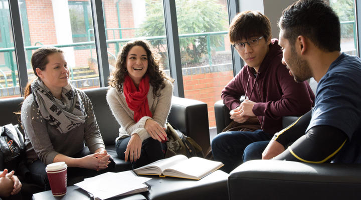 Group Of International Students Studying